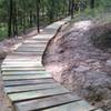 Nice wooden bridge over what was once a nasty sandy climb.