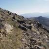 This is a part of Castle Rock Trail just east of Badger trail intersection. It is looking back towards Kingman.