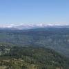 View of Yosemite Mountains from Pilot Peak look out tower