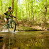 A few creek crossing on a hot day are certainly welcome.  Stony Run trail.