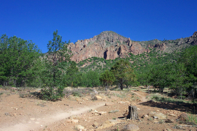 Cool views of the rock spires on Little Elden Mountain