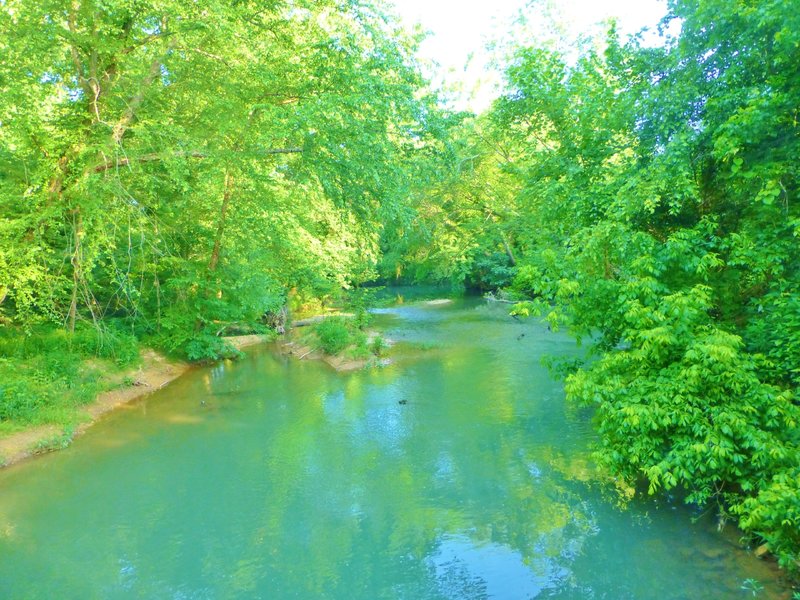 Horse Creek looking south from the bridge