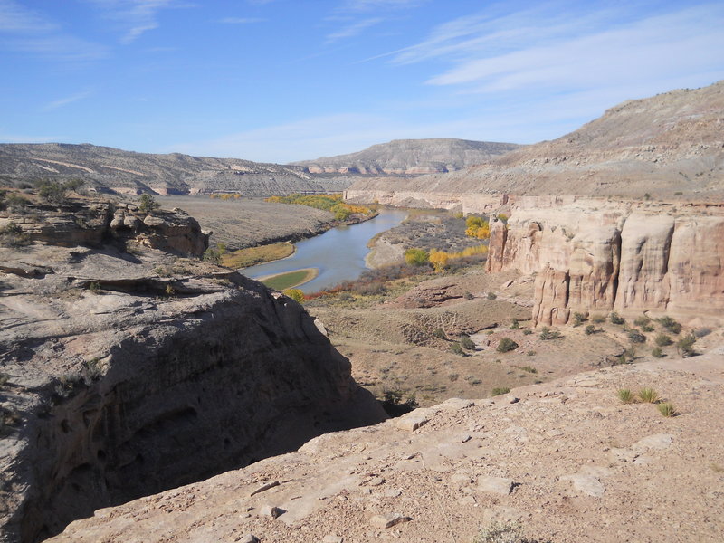 Fall color on the Colorado river