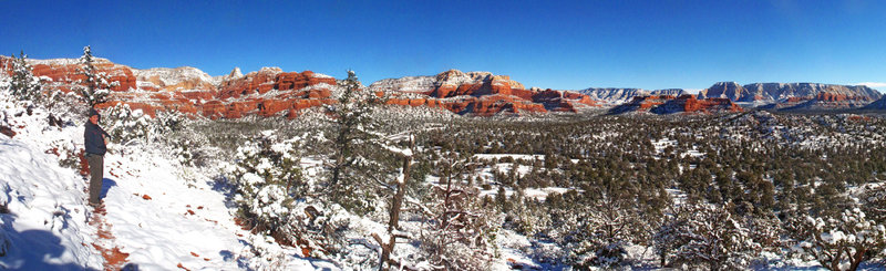 Aerie Trail panorama after a winter storm (David Smeeth Photo)