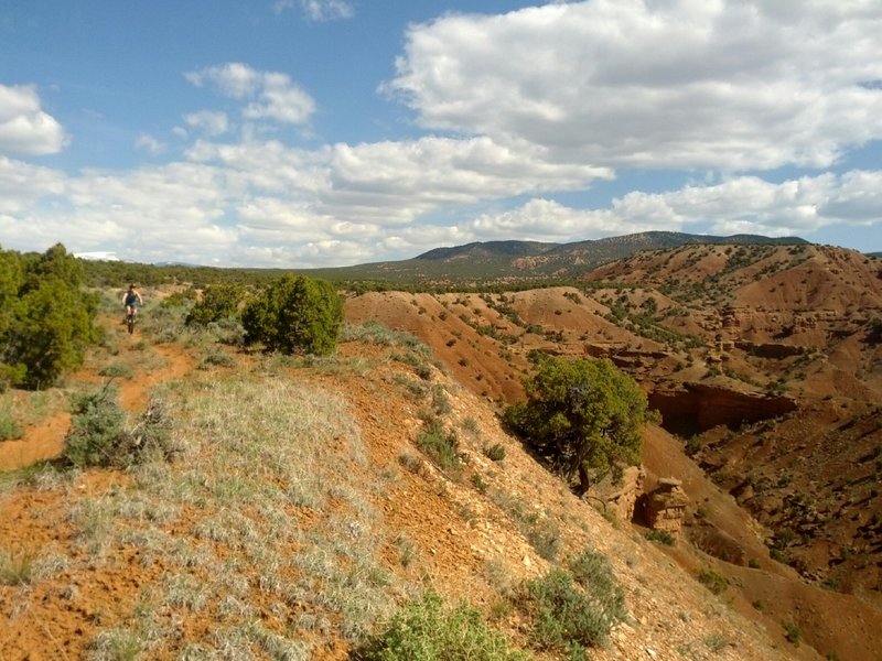 Starting the downhill section of Corkscrew