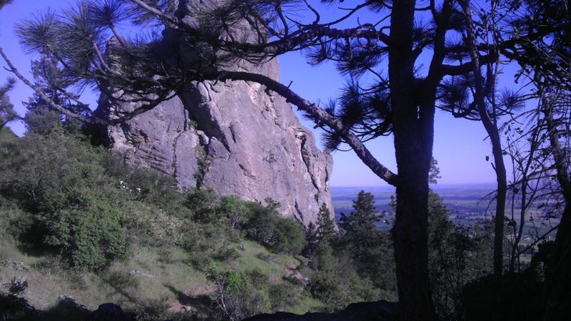 The biggest of the big rocks, notice the climber in the center of the shot.