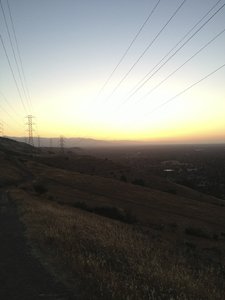 Bernal Hill Trail at dusk