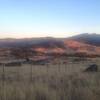 Stile Ranch trail looking south at dusk